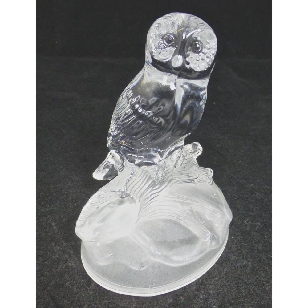 Cristal D’Arques Lead Crystal Owl Figurine - 24% Lead Crystal – Animal Boutique